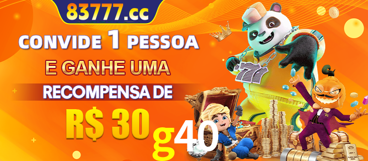 Banner institucional da g40 sobre parceria de marcas e criação de uma marca de excelência, apresentando os mascotes de jogos populares como o Fortune Tiger.